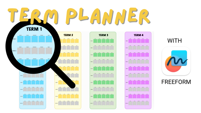 Term Planner in Freeform Apple Education Community