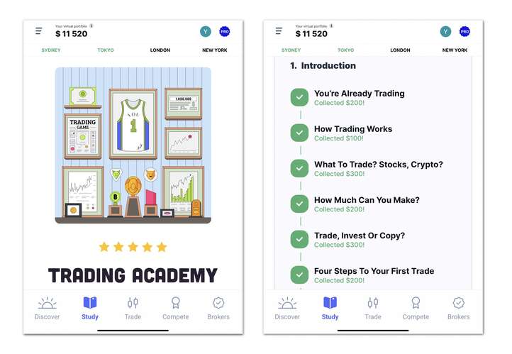 Learning by Trading Game 