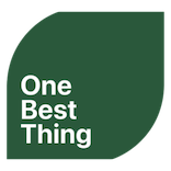 Green One Best Thing Badge