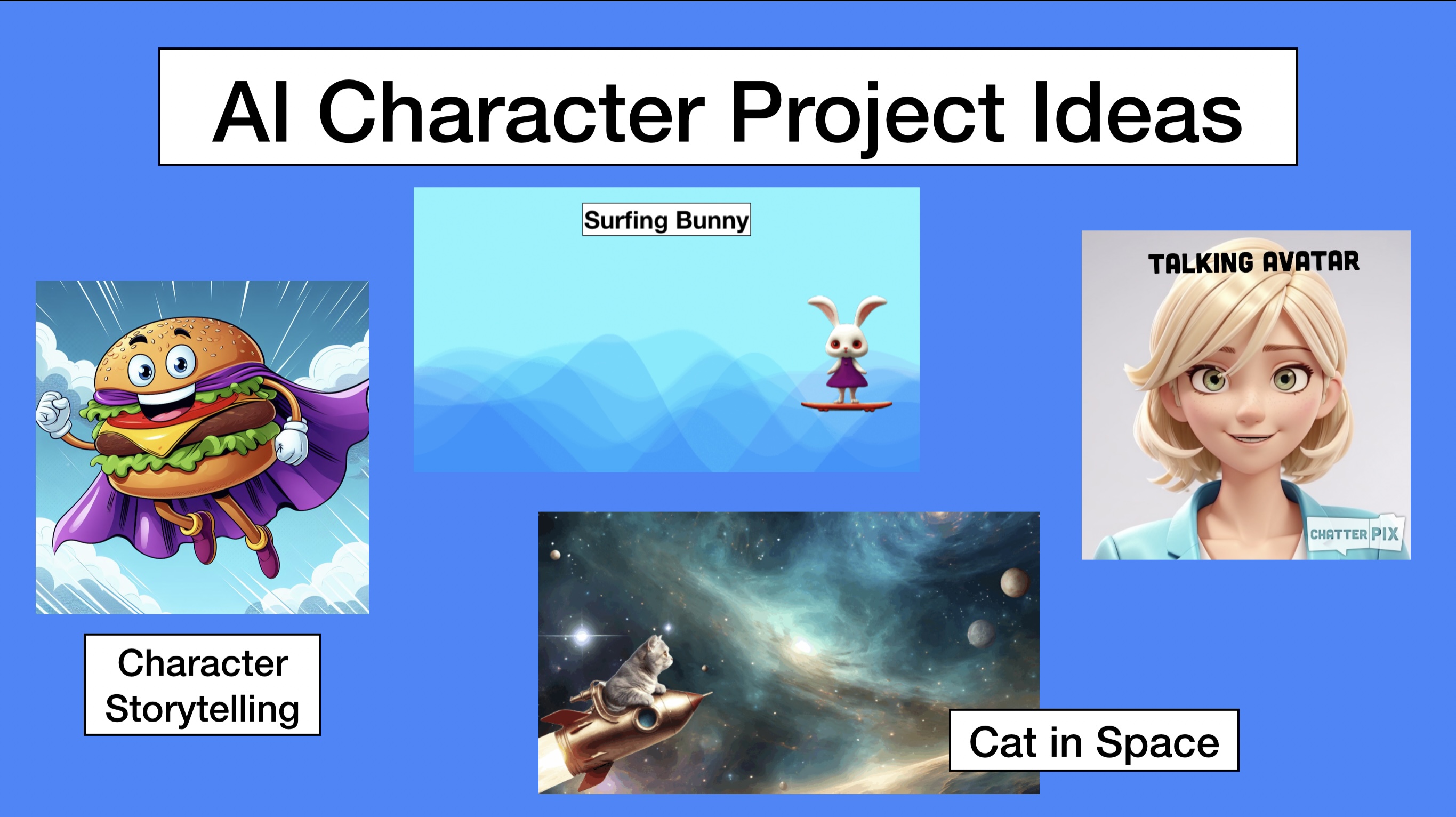 Examples of AI Generated Character Projects