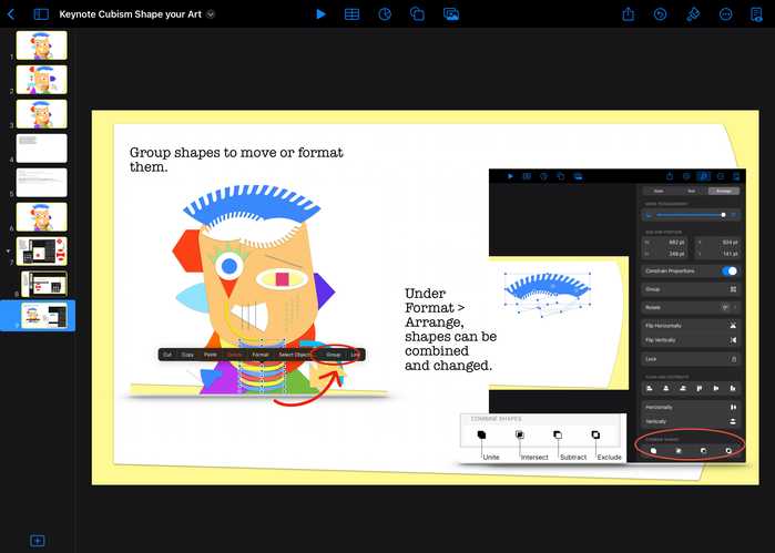 Image of How to Group Shapes and How to Change and Combine Shapes