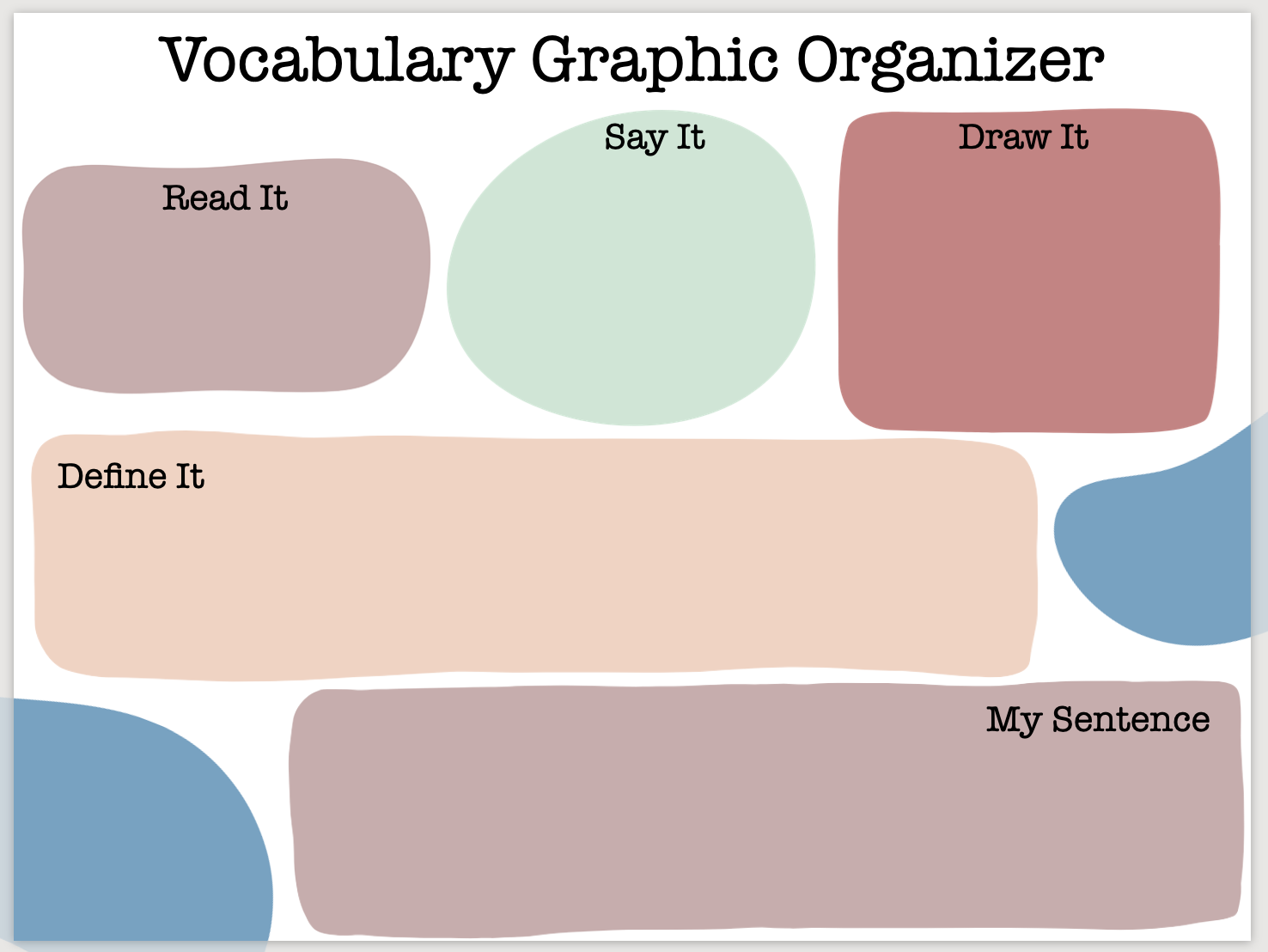Preview of a vocabulary graphic organizer. 