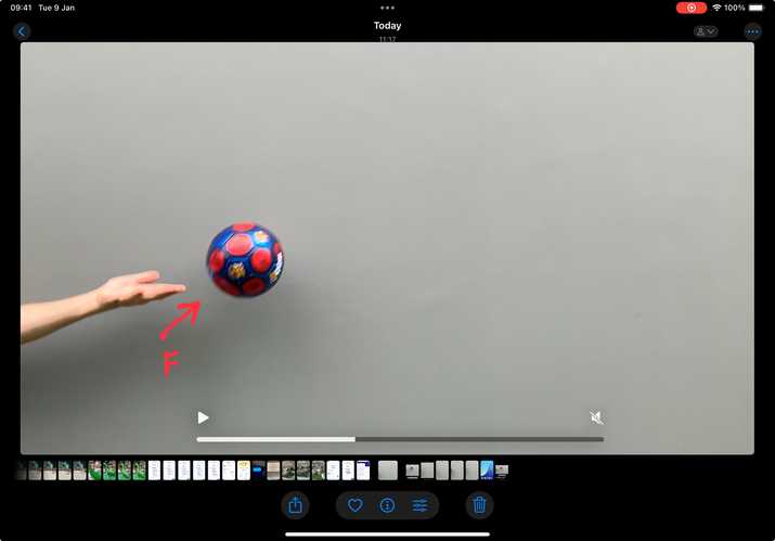 ตัวอย่างการเขียนคำอธิบายด้วย markup บน iPad