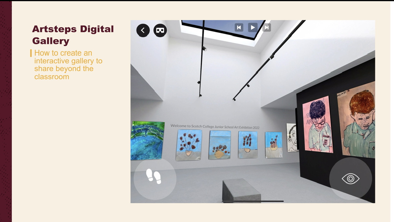 Image of virtual art gallery